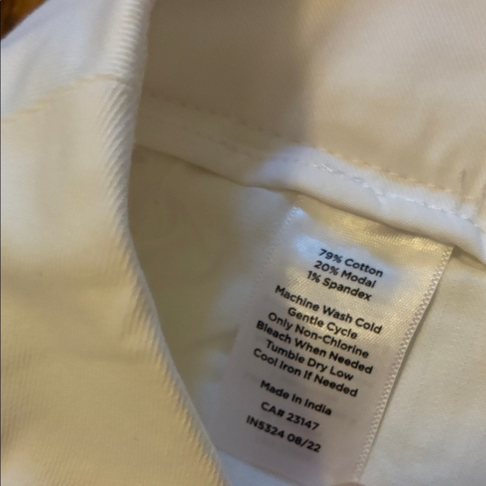 Talbots Women's Wide Leg Pant in White, sz 22W, NWT - Picture 5 of 6